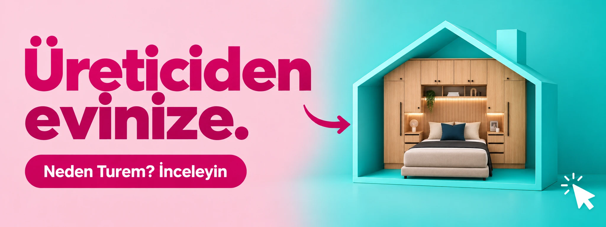Üreticiden evinize. Yatak üstü gardırop. Neden Turem? İnceleyin